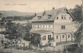 02797 Oybin Zittauer Gebirge Cafe Lindengarten * um 1910