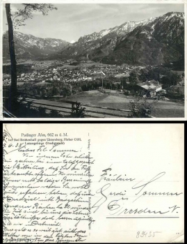 83435 Bad Reichenhall, Padiger Alm gebr. 1938
