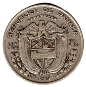 Panama 1/4 Balboa 1961