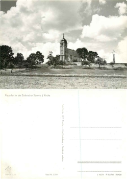 01824 Papstdorf Saxon Switzerland Church *1971 Hanich1550