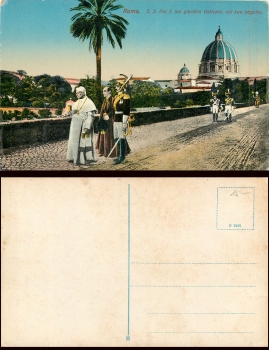 Papst S.S. Pio X im Garden des Vatican * 1910