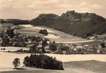 01824 Papstdorf, Saxon Switzerland. Printing permit * 1963