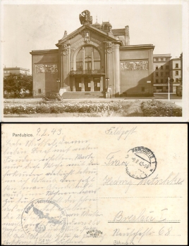 Pardubice Theater Field Post Home fortress Pioneer Park o November 9, 1943