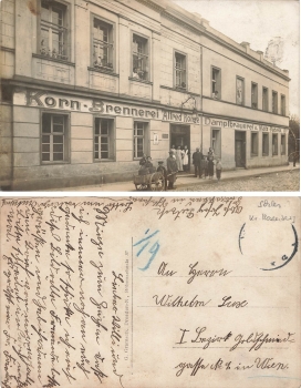 Patschkau Silesia Korn Distillery Alfred Ronge Steam Brewery Paczkow Real Photo Postcard around 1910