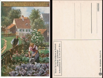 Paul Hey folksong card number 41 * around 1915 Rosestock, Holderblüh
