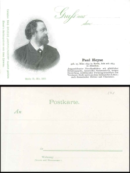 Paul Heyse, writer Series D No. 103, * ca.1900