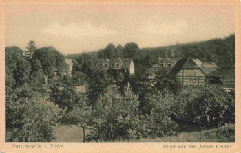 Paulinzella Blick von der neuen Linde * um 1930