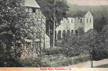 Paulinzella Klosterruine * um 1920