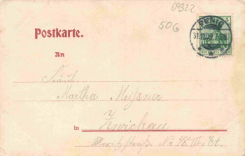Penig Sachsen Schützenhaus Inhaber Ernst Lesch Litho o 1909