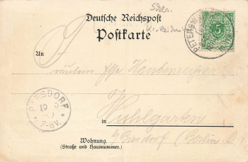 Ulbrichshöh Eulengebirge Schlesien Rościszów Litho o 1899