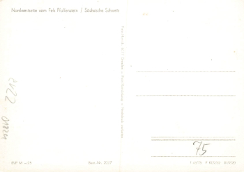 01824 Pfaffenstein Climbing Rocks Saxon Switzerland * 1975 Hanich2217