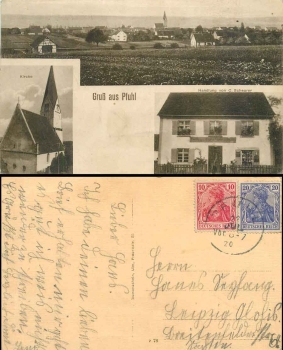 89200 Pfuhl Neu-Ulm Handlung von C.Scheurer o 23.7.1920