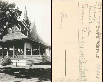 Phnom Penh Kambodscha Tempel gebr. ca. 1930