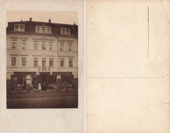 Pieschen Dresden Leipziger Strasse 89 Fashion goods Max Schnurpel Real photo around 1932