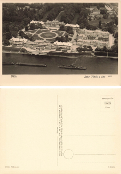 Pillnitz Dresden Schloss mit Kettenschleppschiff Verband *1956 ​​​​​​​ ​​​​​​​Verlag Hahn-Foto5219