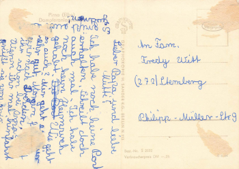 Elbdampfschiff "Dresden" vor Pirna o um 1964