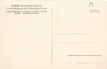 01796 Pirna Elbe Fischerplatz * um 1920 Heimatschutzpostkarte