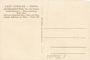 01796 Pirna Donaischer Platz Cafe Scholz Auto Reparatur Bieberstein * um 1930