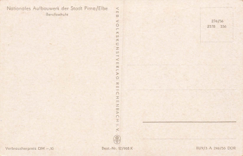 01796 Pirna Berufsschule des Nationalen Aufbauwerk * 1956
