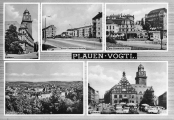 Plauen Vogtland Mehrbildkarte * 1968