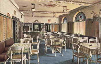 Plauen Vogtland König Albert Bad Erfrischungsraum Inneneinrichtung * um 1910