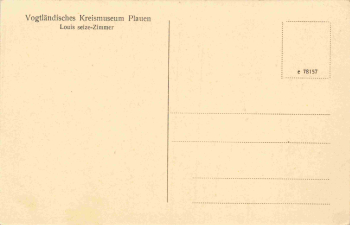 Plauen Vogtland Museum Luise Seize Zimmer * um 1930