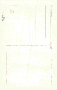 Plauen Vogtland Eingang zum alten Rathaus * 1963