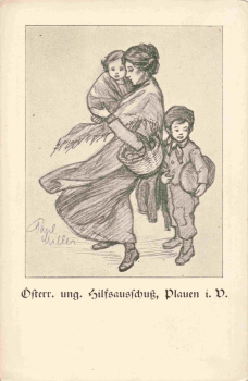 Plauen Vogtland Österreichisch-ungarischen Hilfsausschusses Künstlerkarte Paul Miller * um 1920