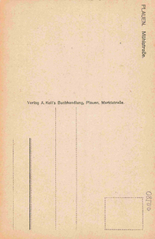 Plauen Vogtland Mühlstrasse * um 1930