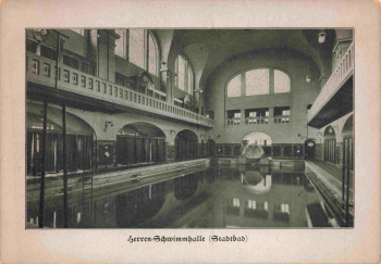 Plauen Vogtland König Albert Bad Herren-Schwimmhalle * um 1930