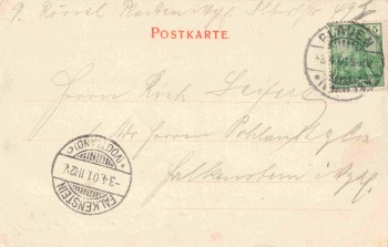 Plauen Vogtland Breite-Strasse und Industrieschule o 1901