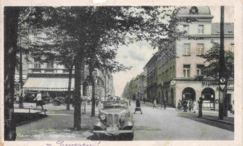 Plauen Vogtland Johanstrasse mit PKW BMW 315 o 1947