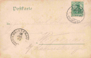 Plauen Vogtland Waldrestaurant zum Echo o 1902