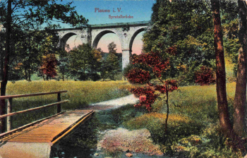Plauen Vogtland Syratalbrücke gebraucht 1928