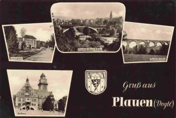 Plauen Vogtland Mehrbildkarte * 1967
