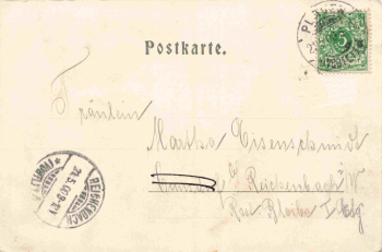Plauen Vogtland Regimentsfest ehemaliger 104. Jugendstilkarte o 1900