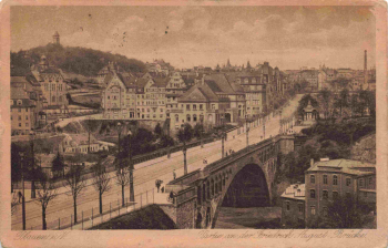 Plauen Vogtland Friedrich August Brücke o um 1920