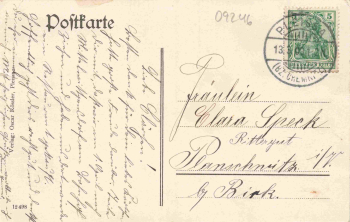 Pleißa (Limbach-Oberfrohna) Restauration Oskar Rössler Gasthof o 1909 Top Zustand