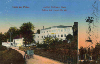 09246 Pleissa Limbach-Oberfrohna Gasthof Goldener Stern o 1910