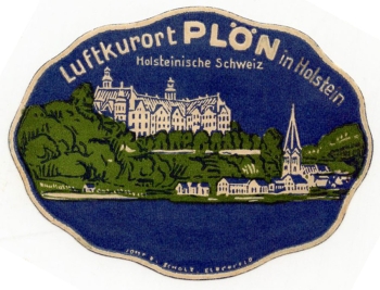 24306 Plon suitcase sticker around 1930