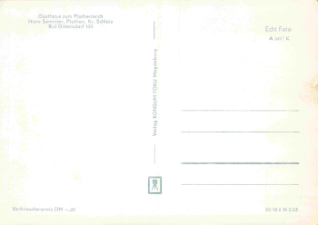 07907 Plothen Gasthaus zum Plothenteich * 1963
