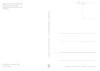 07381 Poessneck Mehrbildkarte 1983
