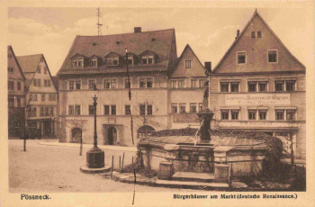 Pößneck Thüringen Markt * um 1930