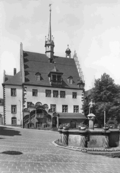 Pößneck Thüringen Rathaus * 1977