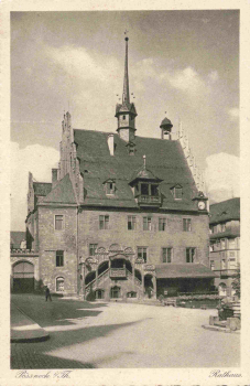 Pößneck Thüringen Rathaus * um 1930
