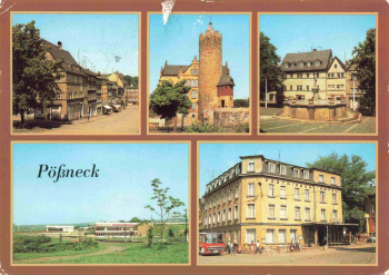 Pößneck Thüringen Mehrbildkarte