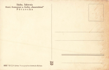 01829 Poetzscha Stadt Wehlen Bauernhaeusl Sächsische Schweiz * um 1930