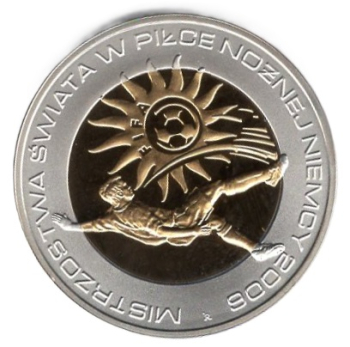 Poland 1 Zloty FIFA World Cup in Germany 2006 Silver Coin