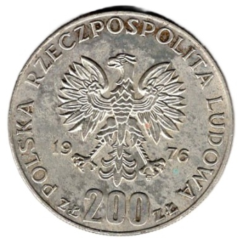Polen 200 Zloty Olympische Spiele 1976 in Montreal