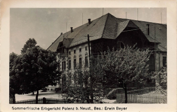 01844 Polenz Neustadt Sa. Gasthof Erbgericht Erwin Beyer * um 1958